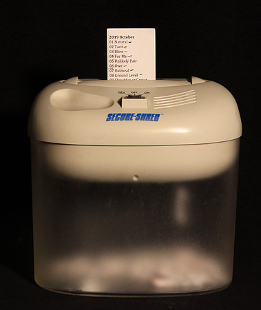 2019-10-09 - Shredder or Grater
