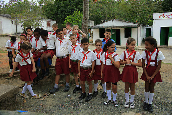 School Children at Las Terrazas Complex