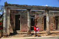 Sam and Barbara and old Building