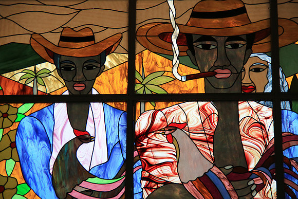 Stained Glass in Hotel