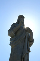 Christ Statue with Starburst