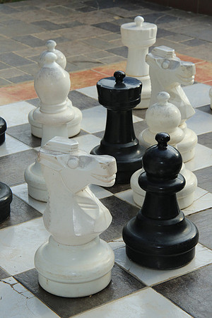 Large Chess Set at Hotel